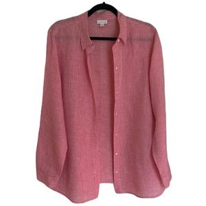 J. Jill Linen Button Up Blouse